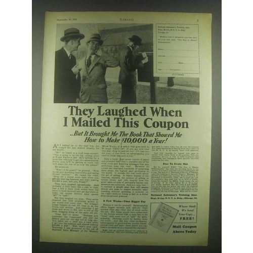 1931 National Salesmen's Training Association Ad