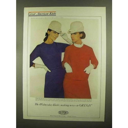 1965 Du Pont Orlon Fiber Ad - Forever Young Knits