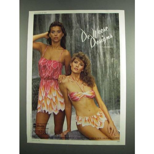 1984 De Weese Designs Swimsuits Ad