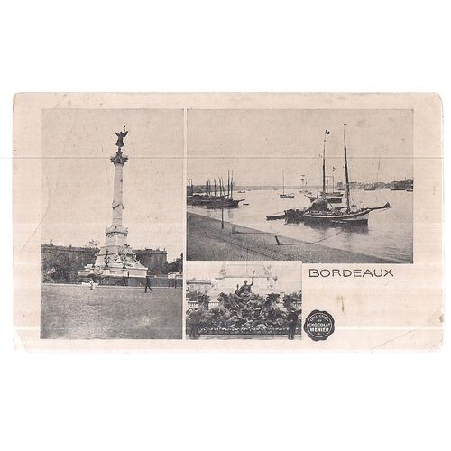 BORDEAUX, FRANCE vintage card CHOCOLAT MENIER no 31 =