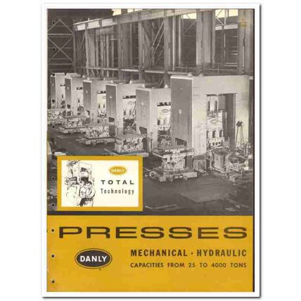 Danly Machine Specialties Inc 1965 vintage industrial catalog presses