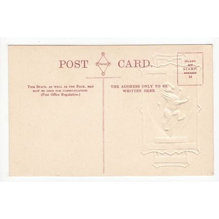 Harrow School Heraldic Crest Embossed Postcard Middlesex
