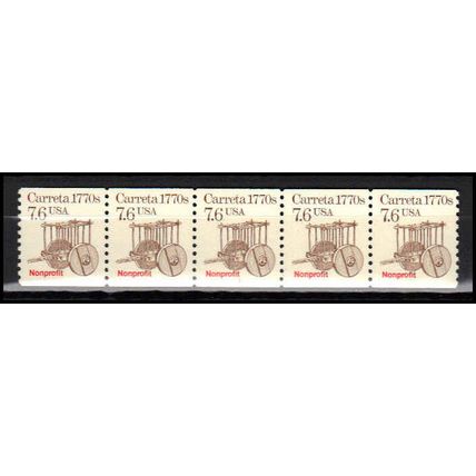 2255 7.6c Carreta Very Fine MNH Dry Gum PNC 1/5 X2958