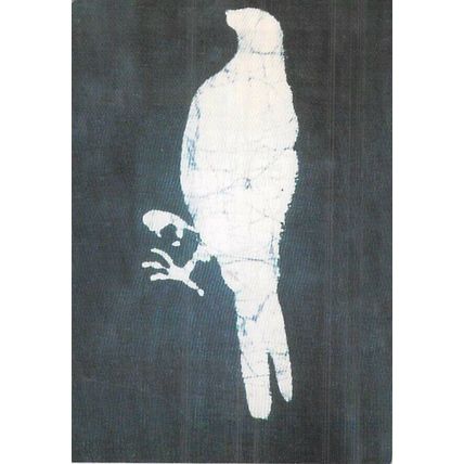 Pie Chambers Blue Parrot Postcard used VGC