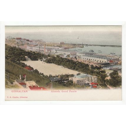Alameda Grand Parade Gibraltar Early Undivided Back Postcard V B Cumbo