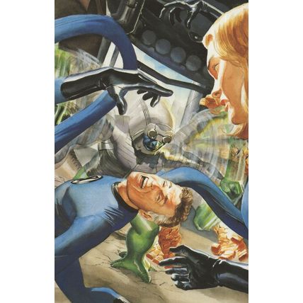The Punisher vs Fantastic Four Marvel Comic Book Art Postcard