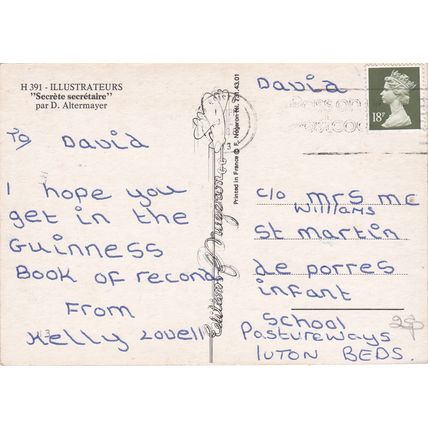 6x4 Continental size printed postcard Secrete Secretaire D Altermayer