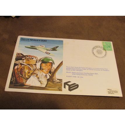 Flown 1982 GB Event Cover - RAF Squadron Leader Neville Duke Aviation