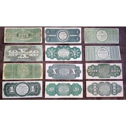 High quality COPIES with W/M United States banknotes 1861-1863 y. FREE SHIPPING