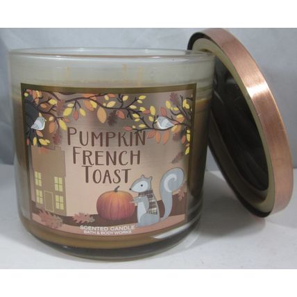 Bath & Body Works 3-wick 14.5 oz Candle maple spice sugar Pumpkin French Toast