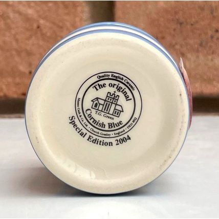TG T G Green Cornishware Limited Production MUSTARD Salt 2004 Cornish Ware