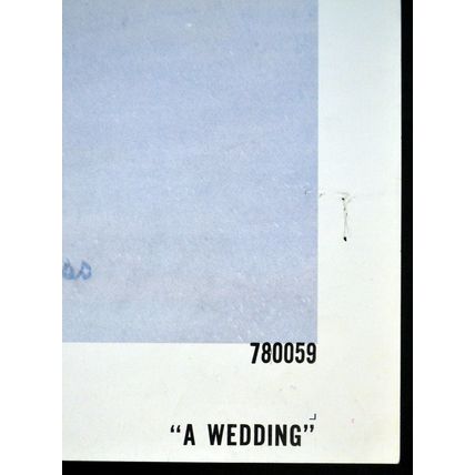 WEDDING 1978 Robert Altman, Mia Farrow Lillian Gish US 1-SHEET POSTER