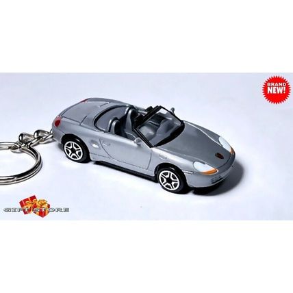 RARE KEYCHAIN SILVER PORSCHE BOXSTER/S CUSTOM GREAT GIFT or DESK DISPLAY