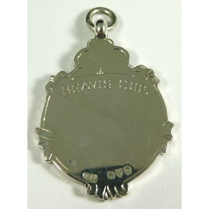 Solid Silver Enamel Albert Chain Fob Medal St John Ambulance Beavis Cup 1937