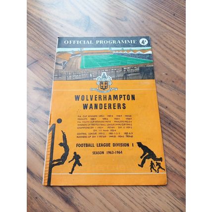 1963/64 Wolverhampton Wanderers / Wolves vs Birmingham City **FREE P&P**