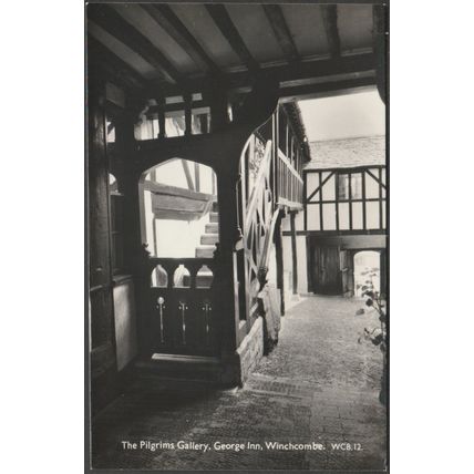 The Pilgrims Gallery, George Inn, Winchcombe, c.1950s - RP Postcard