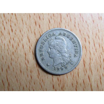 Argentina 1897 10 Centavos Coin