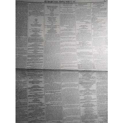 The New York Times, October 21, 1865 - Speeches at Cooper Union: Horace Greeley