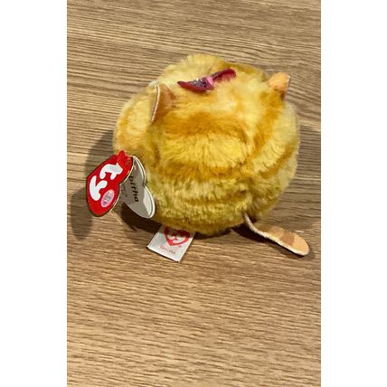 Ty Puffies Tabitha The Tabby Cat Stuffed Beanie Cute Mini Plushie