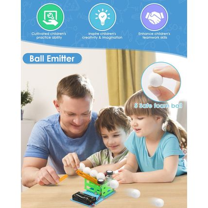 Poraxy 6 Set STEM Kits, Science Kits for Kids Age 5-7 8-12, DIY DC Motor Electri