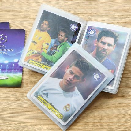 4 Packs 6 Page Wallet Insert Plastic Credit Card Holder Wallet Credit Card Sleev