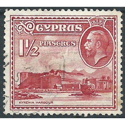 Cyprus 1938 SG155 1 1/2pi Carmine Fine Used....