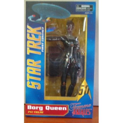 STAR TREK ' FEMME FATALES ' BORG QUEEN action figure