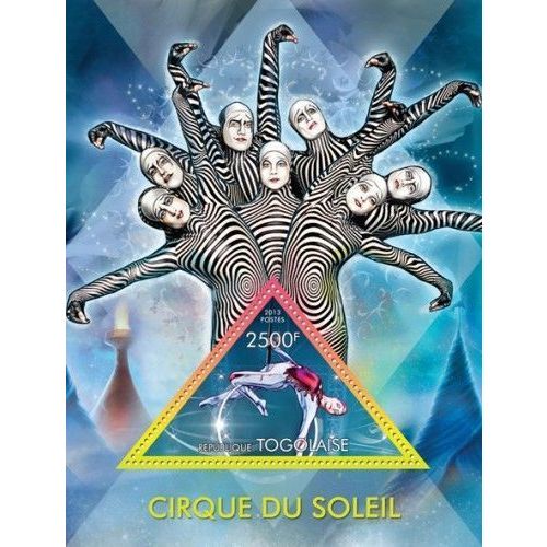 TOGO 2013 SHEET MNH CIRQUE DU SOLEIL CIRCUS OF THE SUN CIRCO DEL SOL 4A