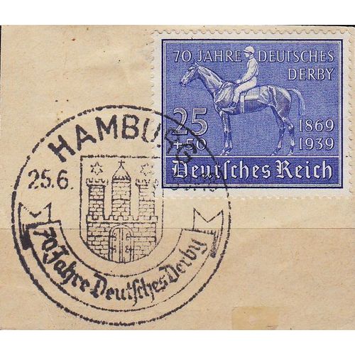 GERMANY REICH [1939] MiNr 0698 ( BStk ) [01] Pferde Sonder-O