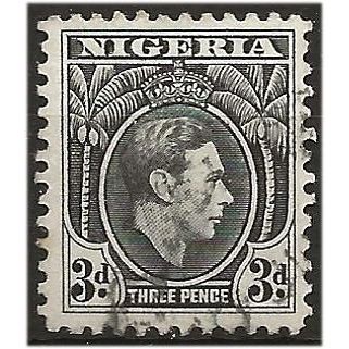 Nigeria 1944 SG53b 3d Black Fine Used .. ..