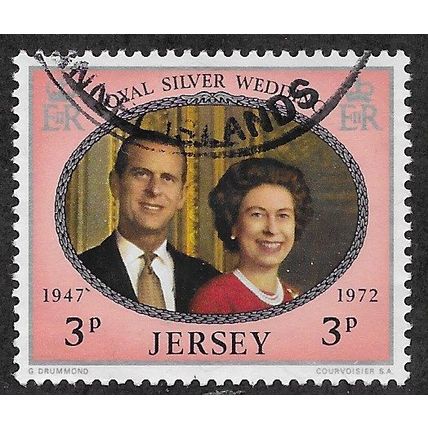 JER 1972 3p 'SILVER WEDDING' FINE USED (EBID66-830)