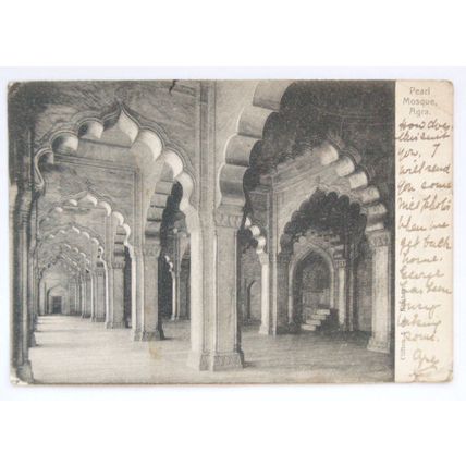 1905 postcard Pearl Mosque, Agra