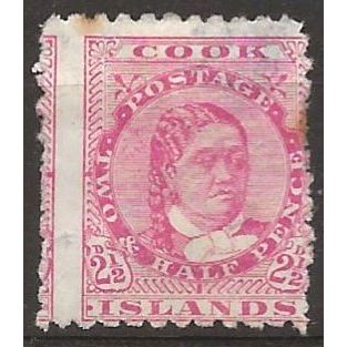 Cook Islands 1893 SG8 2 1/2d Rose Filler Mounted Mint .