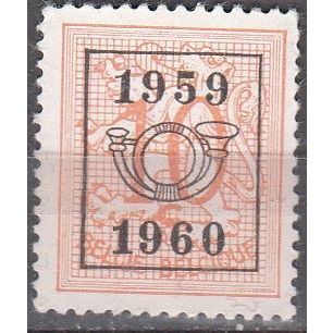 Belgique 1951 Michel 888XAVII O Cote (2008) 0.20 € Lion héraldique 1959