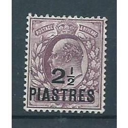 british levant stamps turkish currency sg24 sg 24 edward v11 hm fresh
