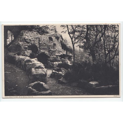 Zig-Zag Path Folkestone Postcard Kent 54377