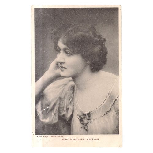 MISS MARGARET HALSTAN used postcard by Davidson Bros.1904 postmark /