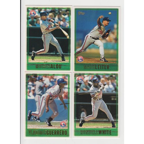 1997 Topps baseball Montreal Expos team set- 17 cards- NM