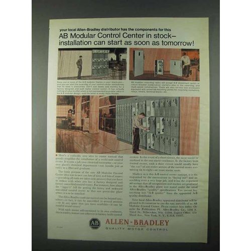 1967 Allen-Bradley Modular Control Centers Ad - Installation