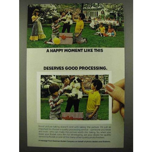 1974 Kodak Film Ad - A Happy Moment Like This