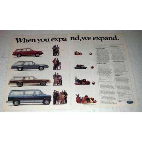 1984 Ford Wagons Ad - Escort, LTD, Country Squire, Club