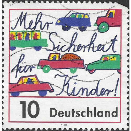 GERMANY, ROAD, Child Safety, white 1997, 10pf, #4