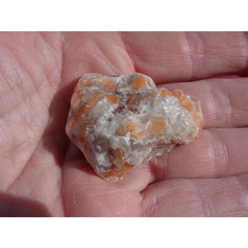 B Orange Calcite Raw Crystal Gemstone 1.75 Inch Metaphysical Energy Work