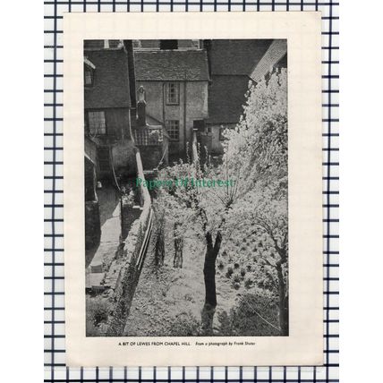 (6775) Lewes Sussex From Chapel Hill - 1953 Cutting