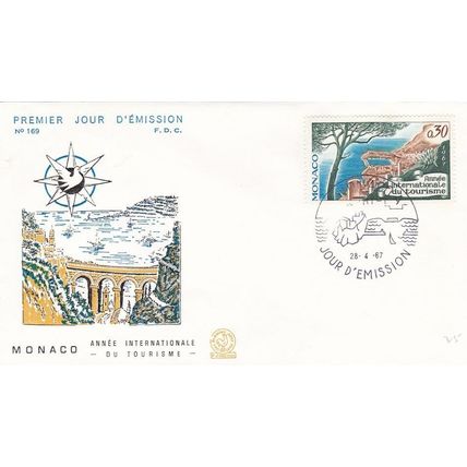 Monaco 1967 International Tourist Year FDC Unadressed VGC