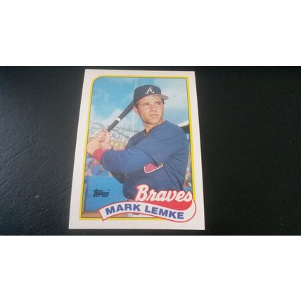 1989 Topps Card # 327 Mark Lemke Excellent (5) Atlanta Braves
