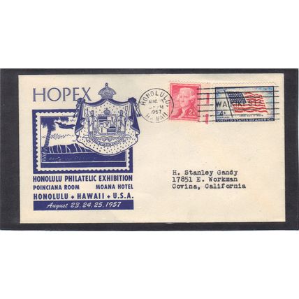 Event HOPEX 1094 Flag 1033 2c Thomas Jefferson (Cachet-Typed/A) CV41536