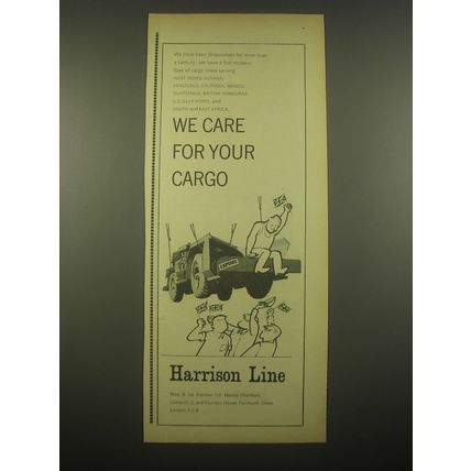 1966 Harrison Line Ad - We care for your cargo