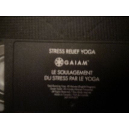 Stress Relief Yoga VHS tape only