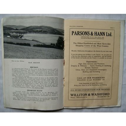 Vintage: The Quantocks, Exmoor Country and The Adjjacent Somerset Sea Coast